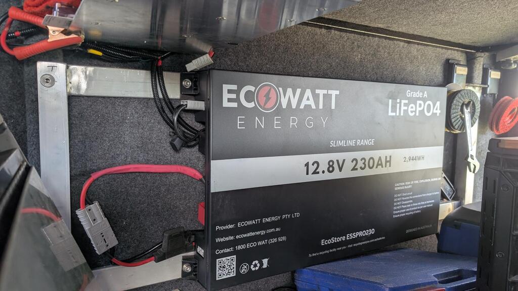 EcoStore Slimline PRO 230Ah 12V LiFePO4 Battery - (EVE Cells & JBD Bluetooth BMS)