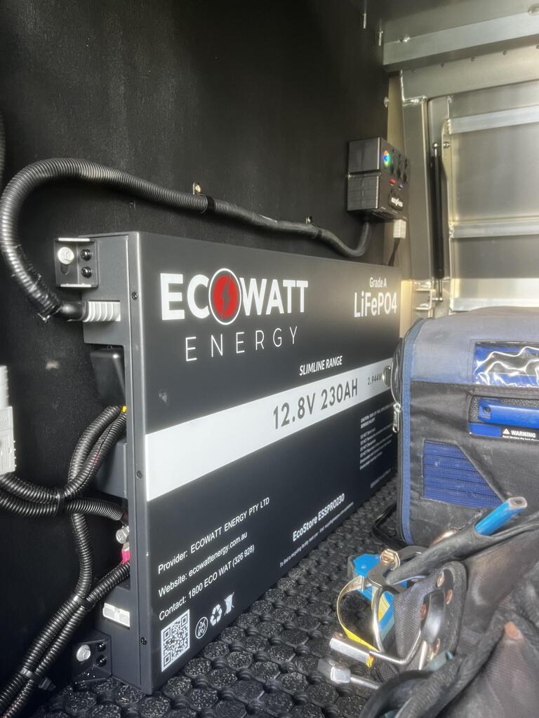 EcoStore Slimline PRO 230Ah 12V LiFePO4 Battery - (EVE Cells & JBD Bluetooth BMS)