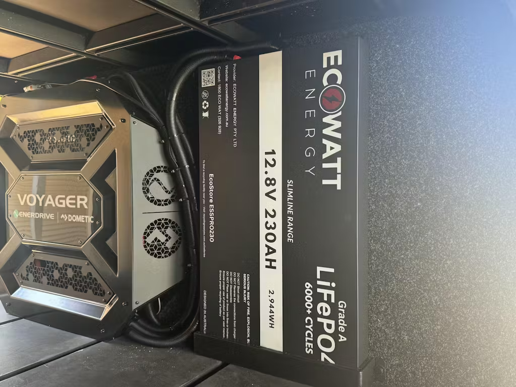 EcoStore Slimline PRO 230Ah 12V LiFePO4 Battery - (EVE Cells) & (Bluetooth BMS - JBD)