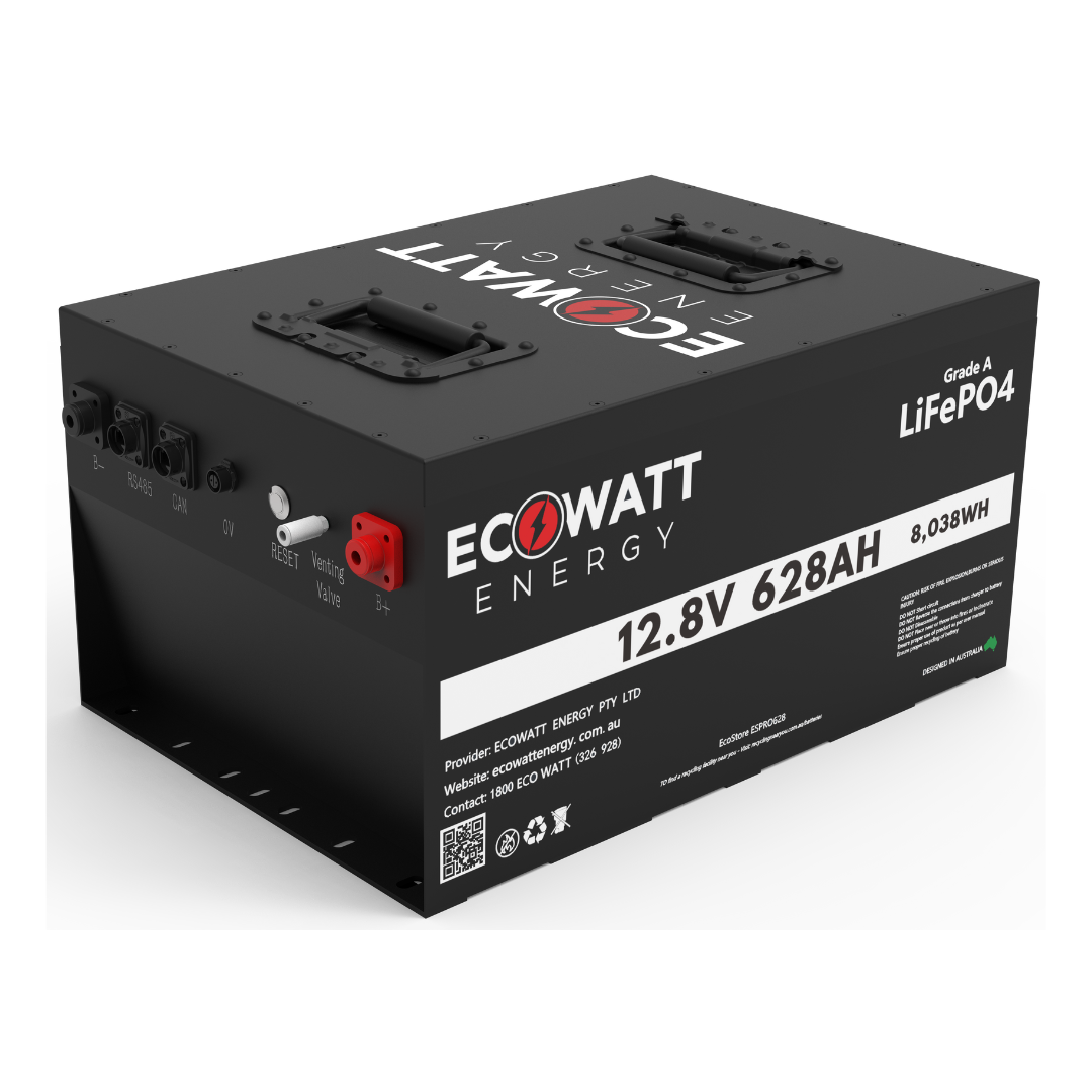 EcoStore PRO 628Ah 12V LiFePO4 Battery - (REPT Cells & JBD Bluetooth BMS) - ETA - MID JAN 26