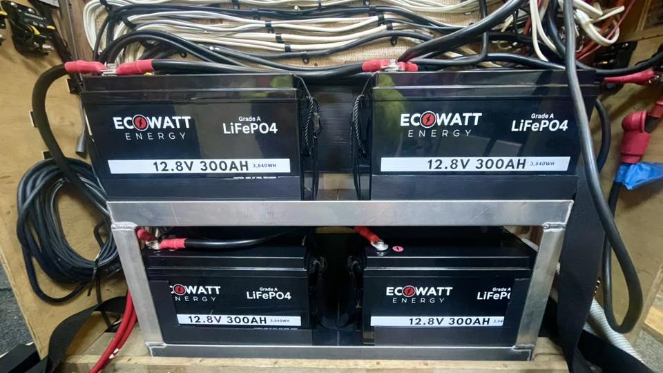 EcoStore 300Ah 12V LiFePO4 Battery - (EVE Cells) & (Bluetooth BMS - JBD) - 300A Max Charge/Discharge