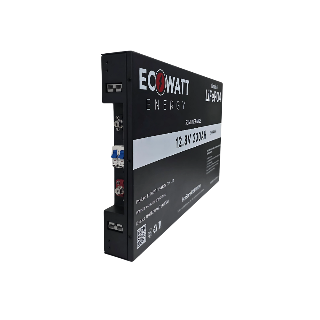 EcoStore Slimline PRO 230Ah 12V LiFePO4 Battery - (EVE Cells) & (Bluetooth BMS - JBD)