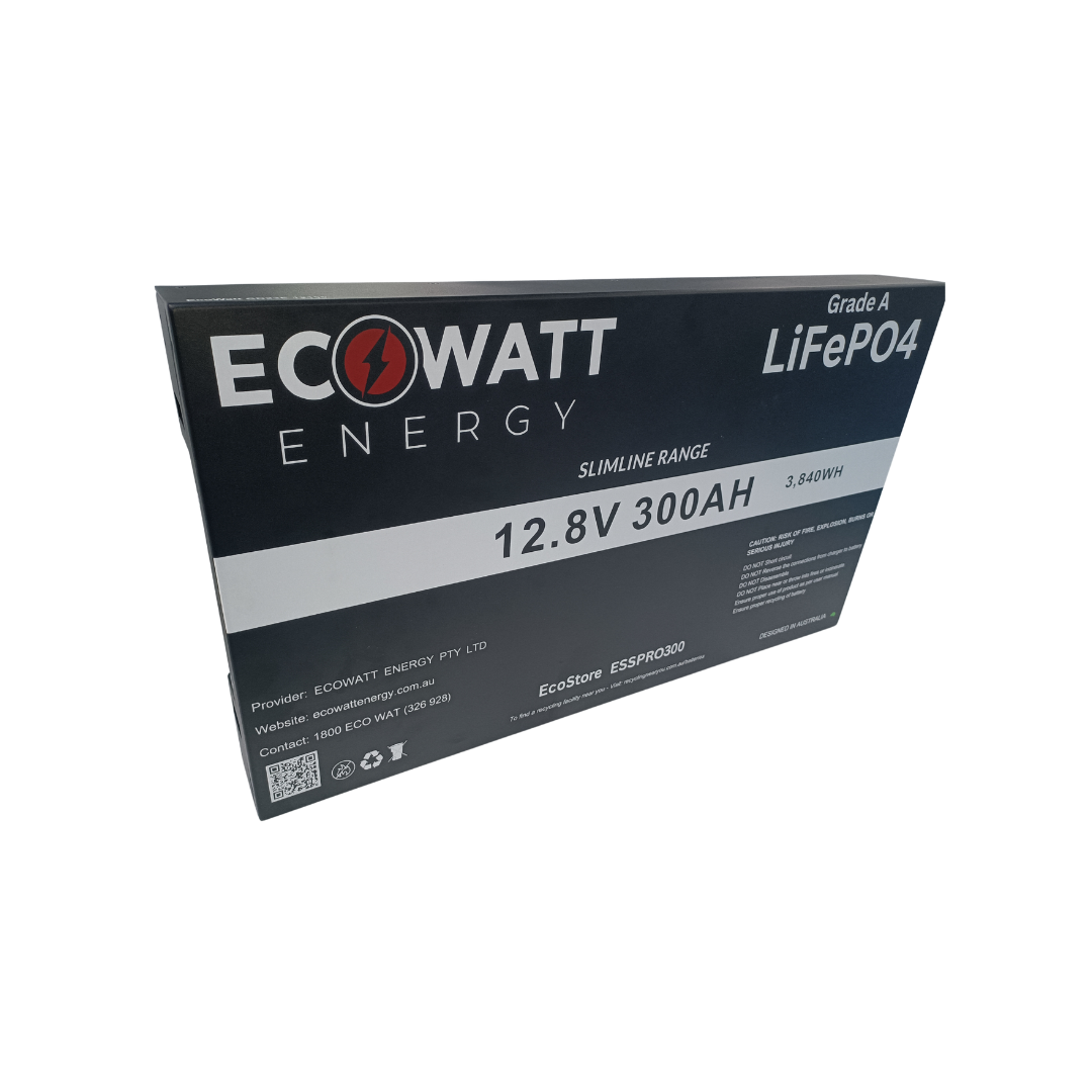 ETA - MID DEC - EcoStore Slimline PRO 300Ah 12V LiFePO4 Battery - (EVE Cells) & (Bluetooth BMS - JBD)