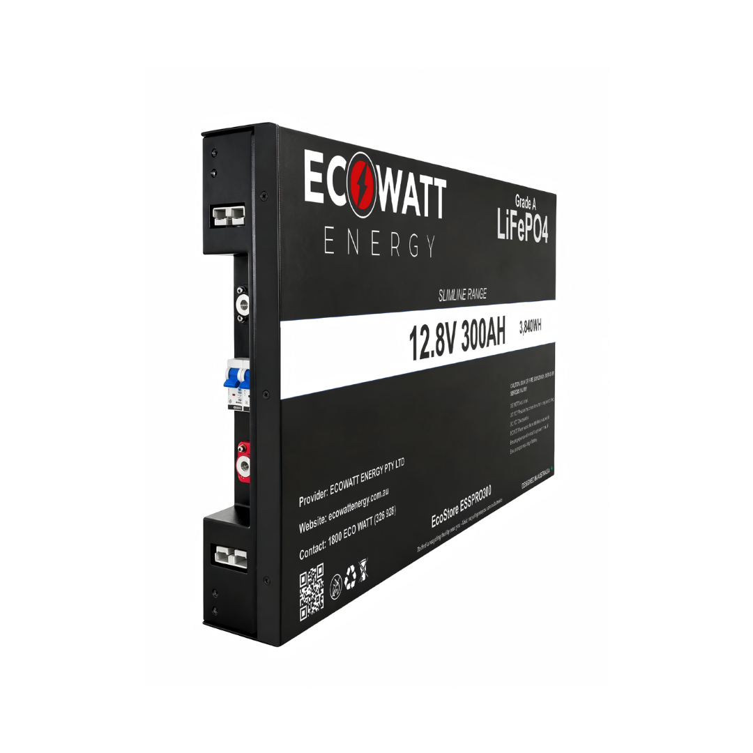 EcoStore Slimline PRO 300Ah 12V LiFePO4 Battery - (EVE Cells & JBD Bluetooth BMS)