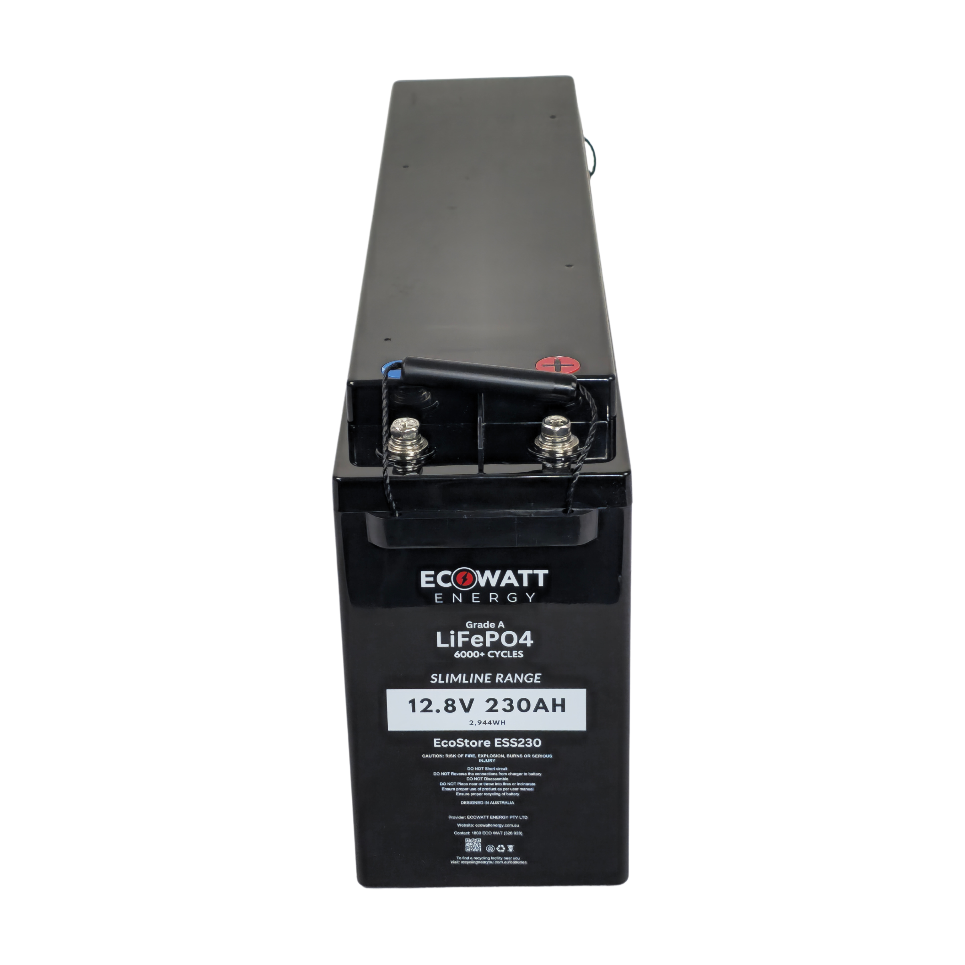 EcoStore Slimline 230Ah 12V LiFePO4 Battery - (EVE Cells) & (Bluetooth BMS - JBD)