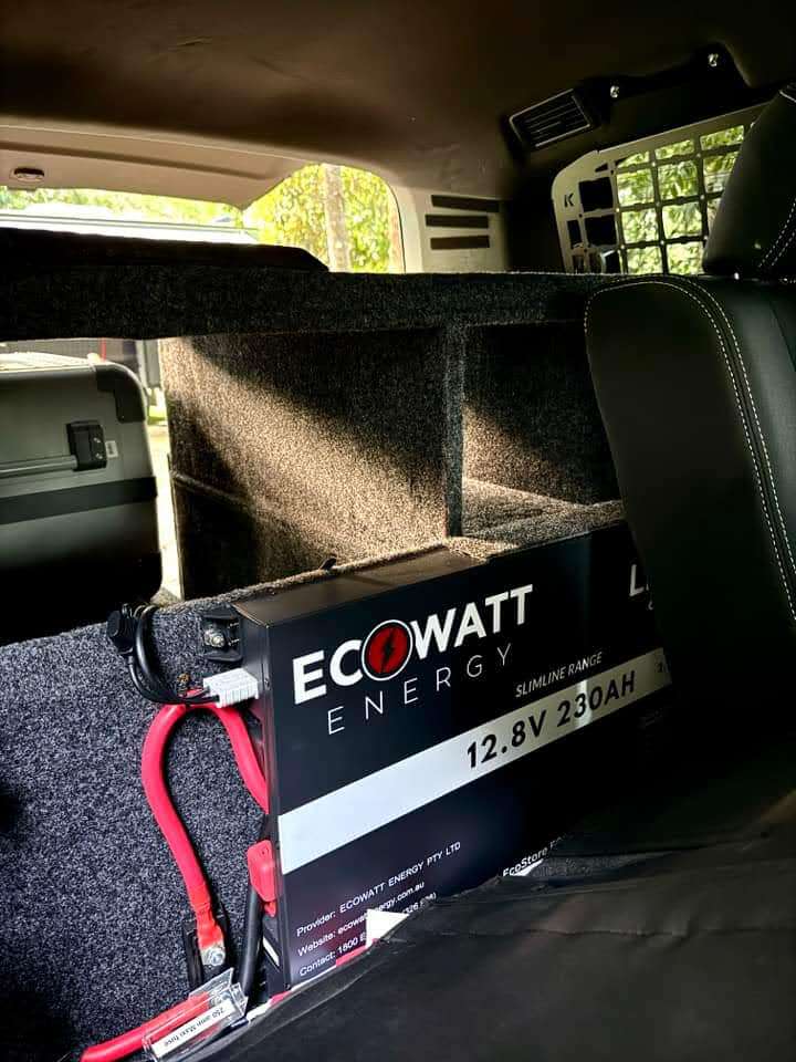 EcoStore Slimline PRO 230Ah 12V LiFePO4 Battery - (EVE Cells & JBD Bluetooth BMS)