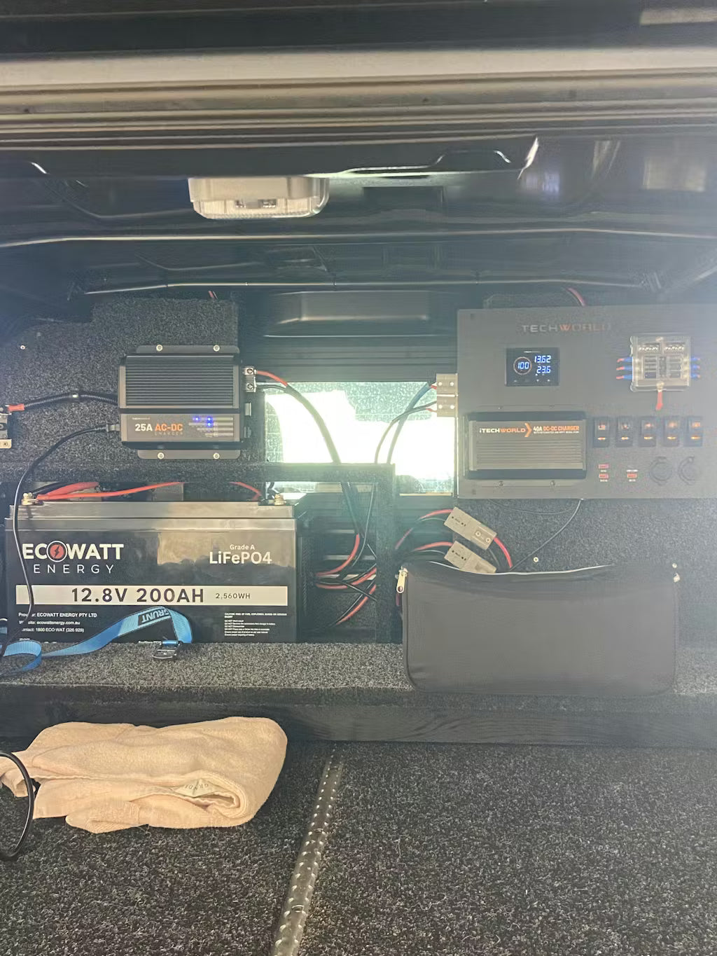 EcoStore 200Ah 12.8V LiFePO4 Battery - (EVE Cells & JBD Bluetooth BMS)