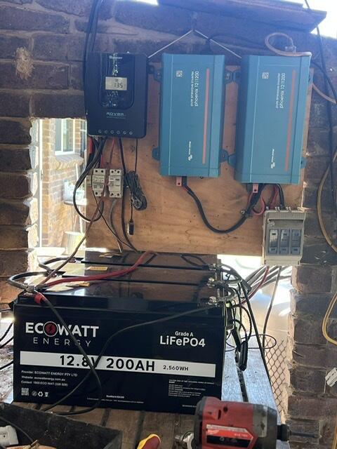 EcoStore 200Ah 12.8V LiFePO4 Battery - (EVE Cells & JBD Bluetooth BMS)