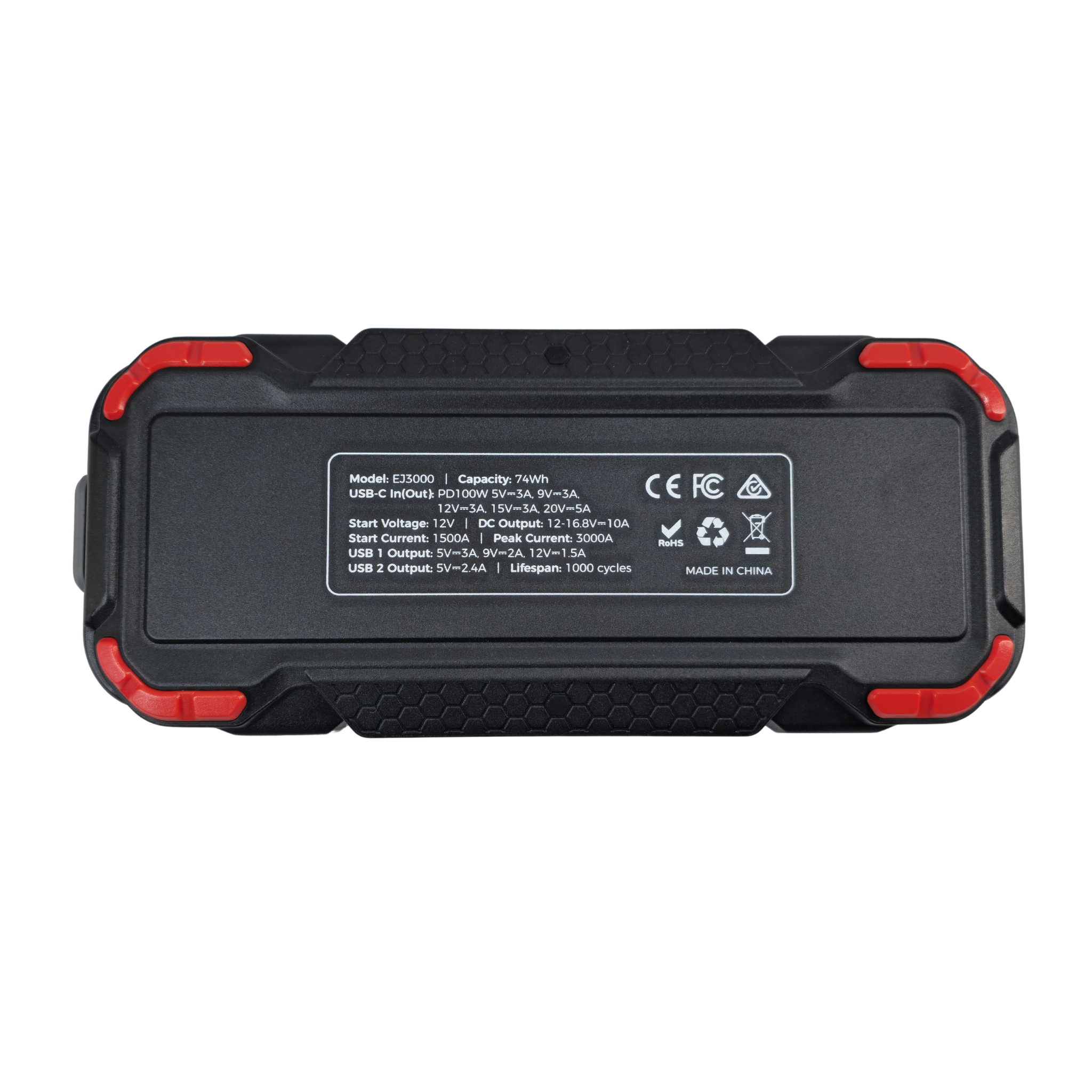 EcoJolt 3000A Portable Lithium Jump Starter