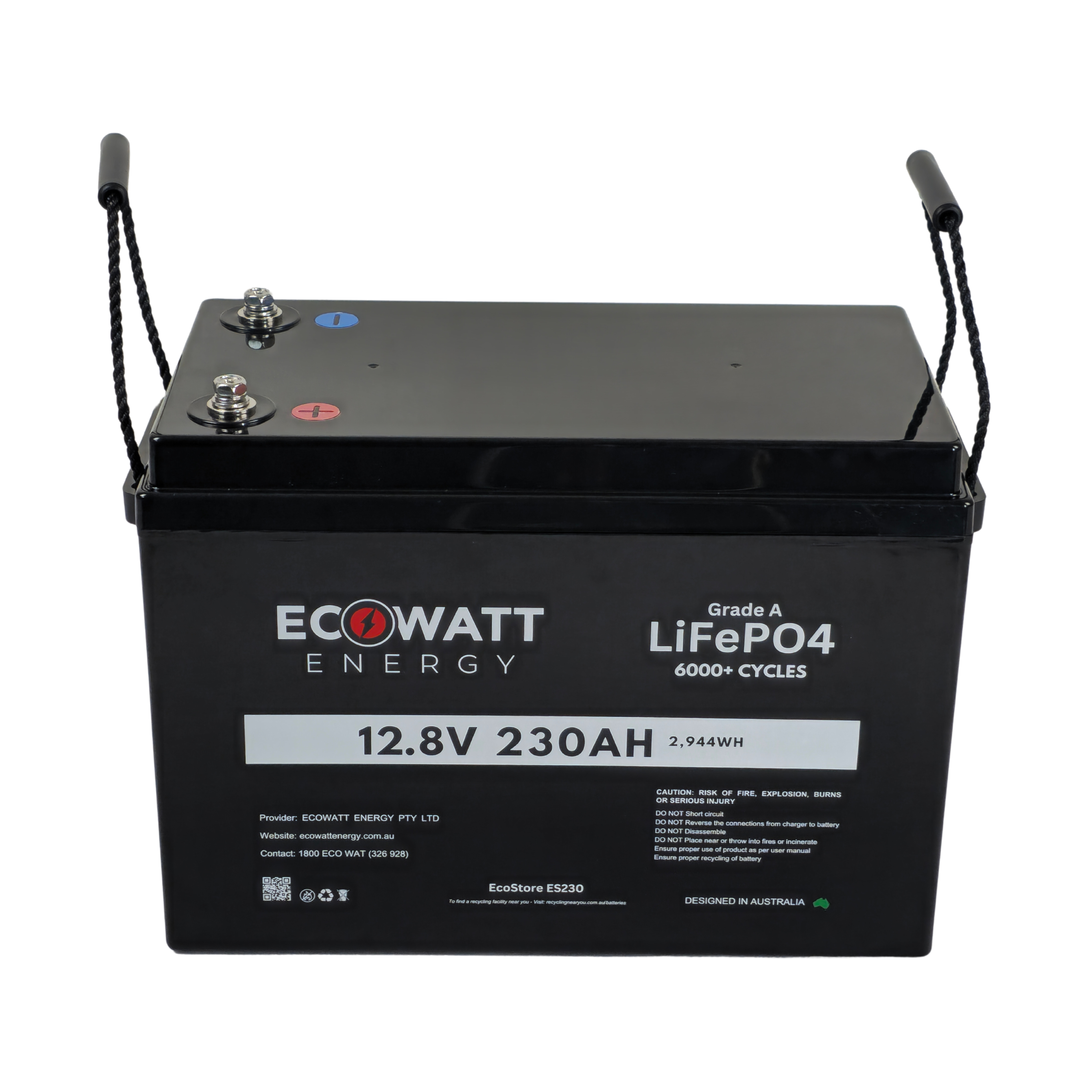 EcoStore 230Ah 12V LiFePO4 Battery - 6000+ Cycles (EVE) (Bluetooth BMS - JBD)