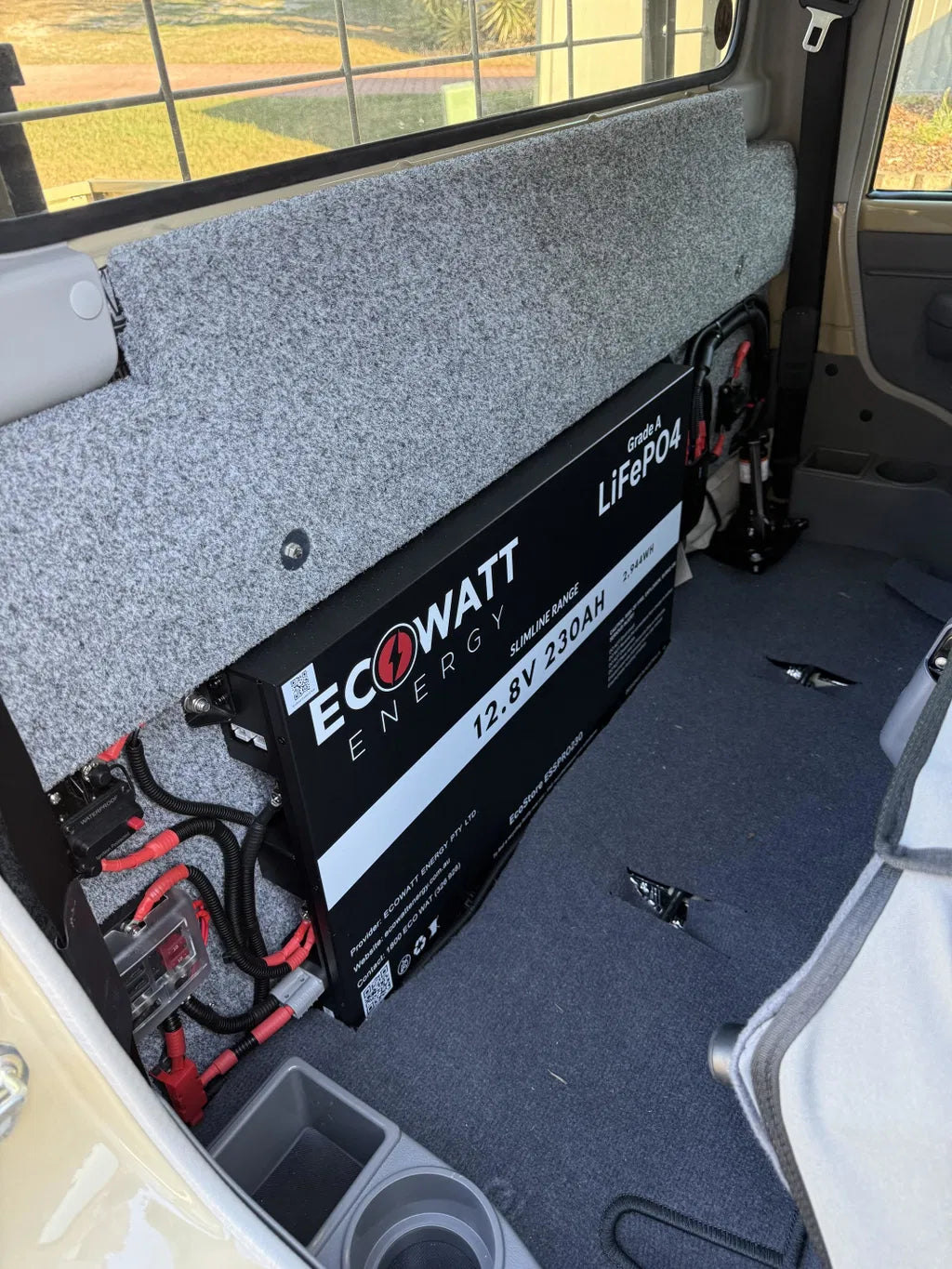 EcoStore Slimline PRO 230Ah 12V LiFePO4 Battery - (EVE Cells & JBD Bluetooth BMS)