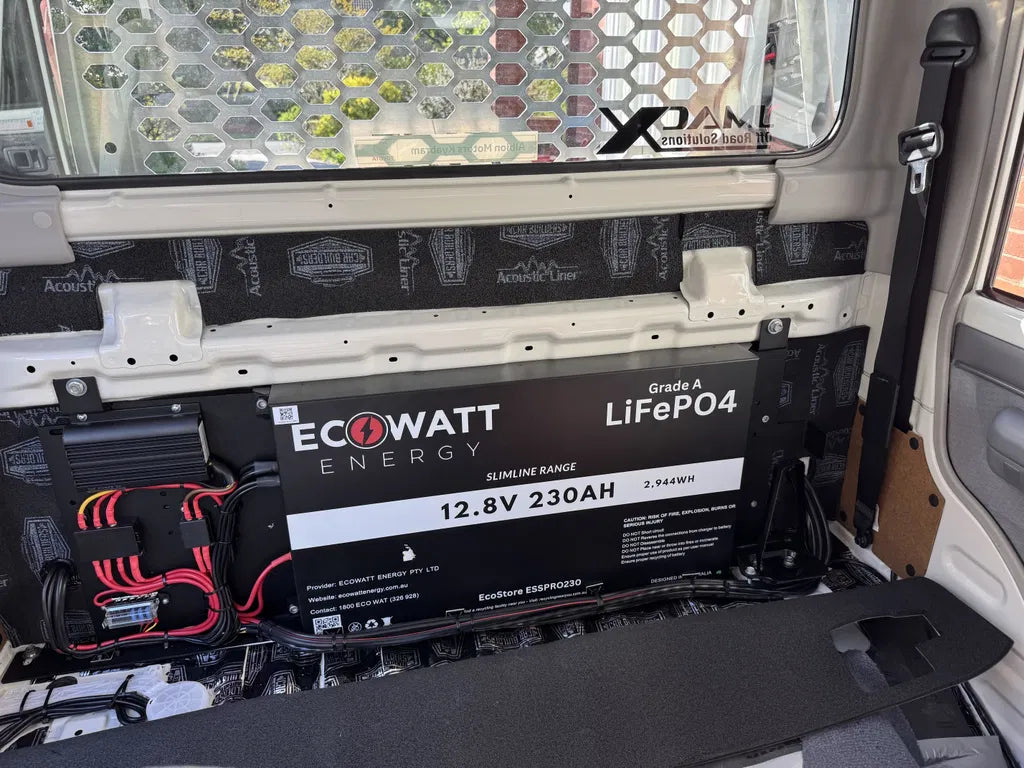 EcoStore Slimline PRO 230Ah 12V LiFePO4 Battery - (EVE Cells & JBD Bluetooth BMS)