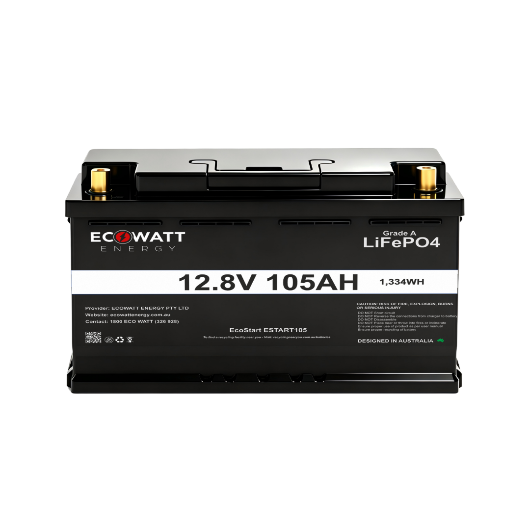EcoStore Starter 105Ah 12V LiFePO4 Battery - (EVE Cells & JBD BMS) - ETA OCT