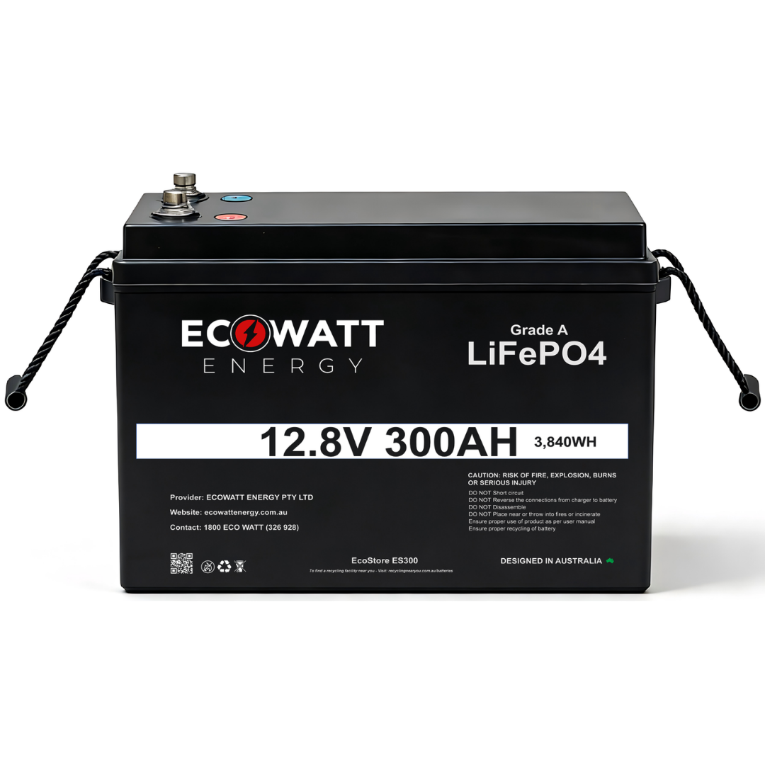 EcoStore 300Ah 12V LiFePO4 Battery - (EVE Cells & JBD Bluetooth BMS)